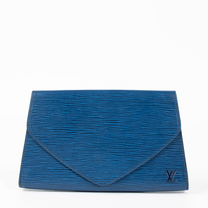 Louis Vuitton Toledo Blue Epi Art Deco Clutch
