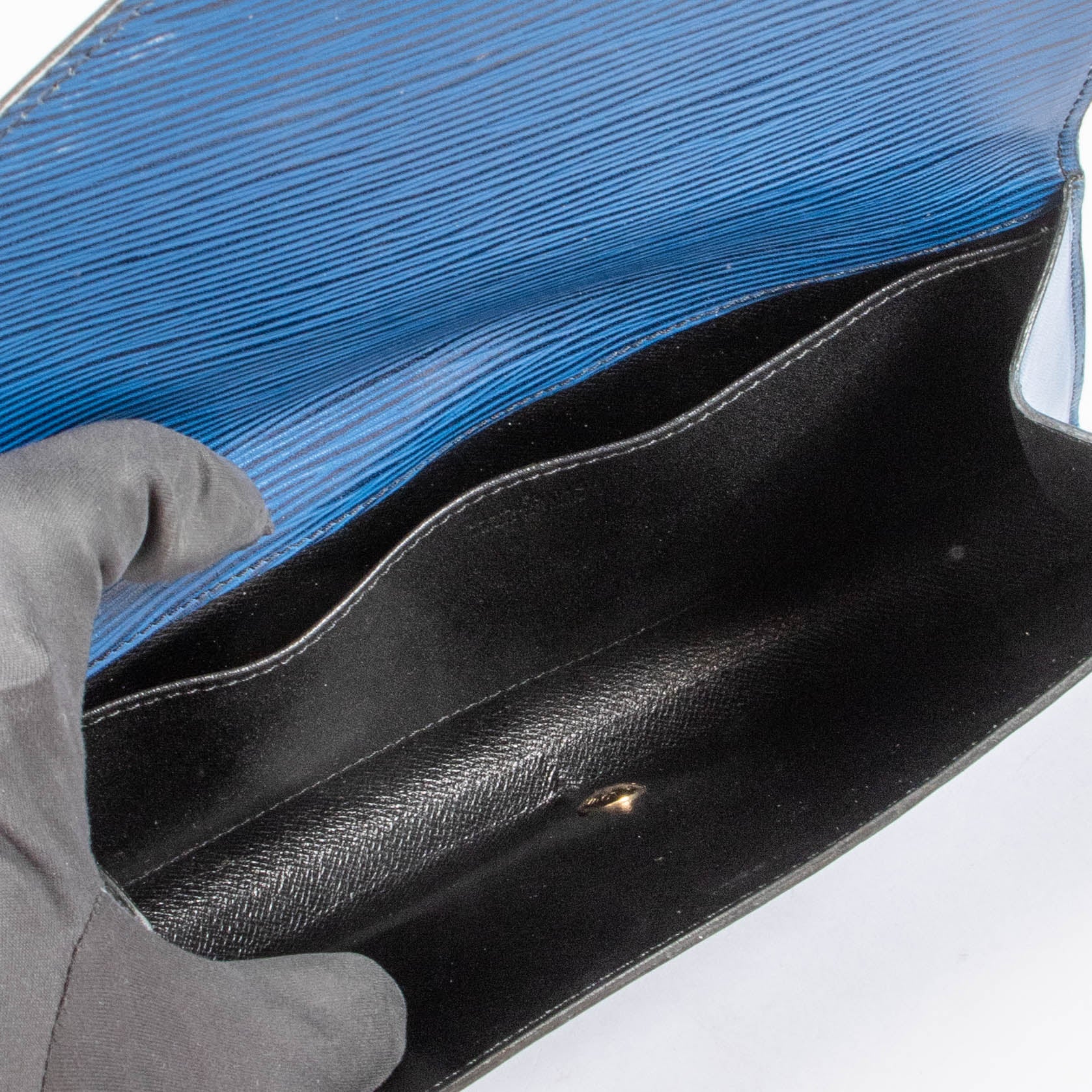 Louis Vuitton Toledo Blue Epi Art Deco Clutch