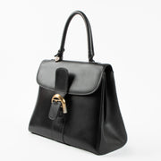 Shop the authentic Delvaux Vintage Black MM Brillant Top Handle second hand on Labellov.com!