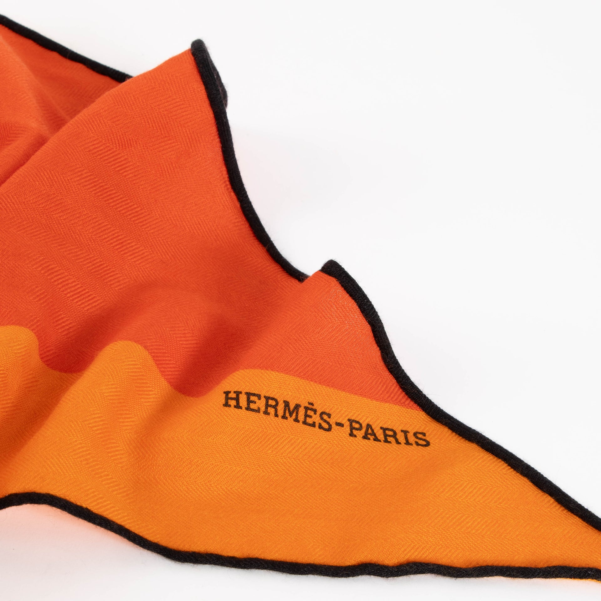 Hermes Orange Giant Triangle Scarf