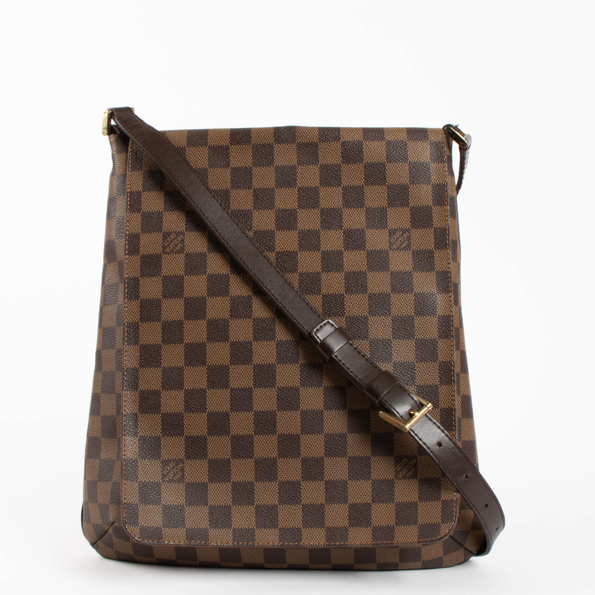 Shop safe online 100% authentic second hand Louis Vuitton Damier Ebene Musette Salsa GM