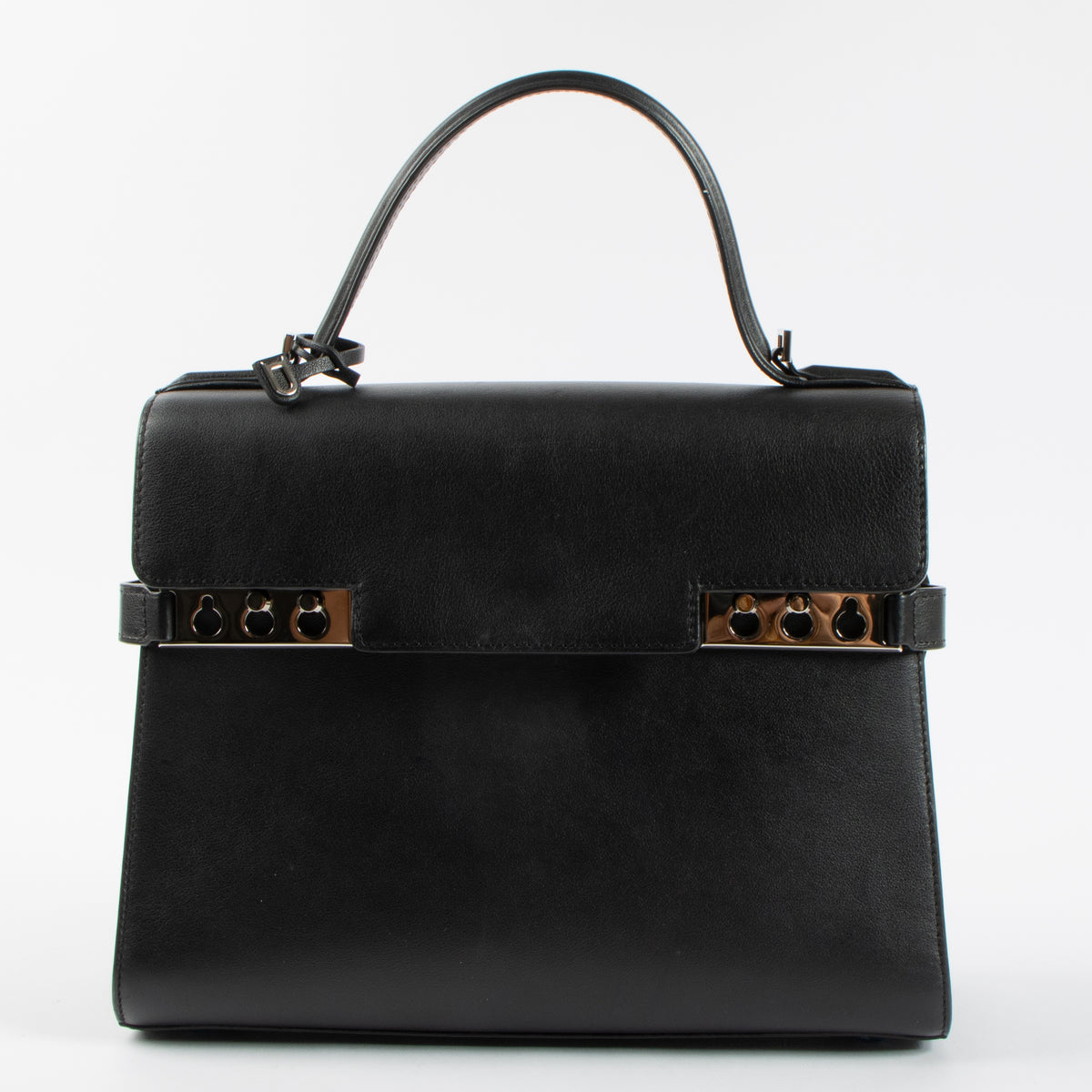 Delvaux Black Calf Souple Tempête MM Bag