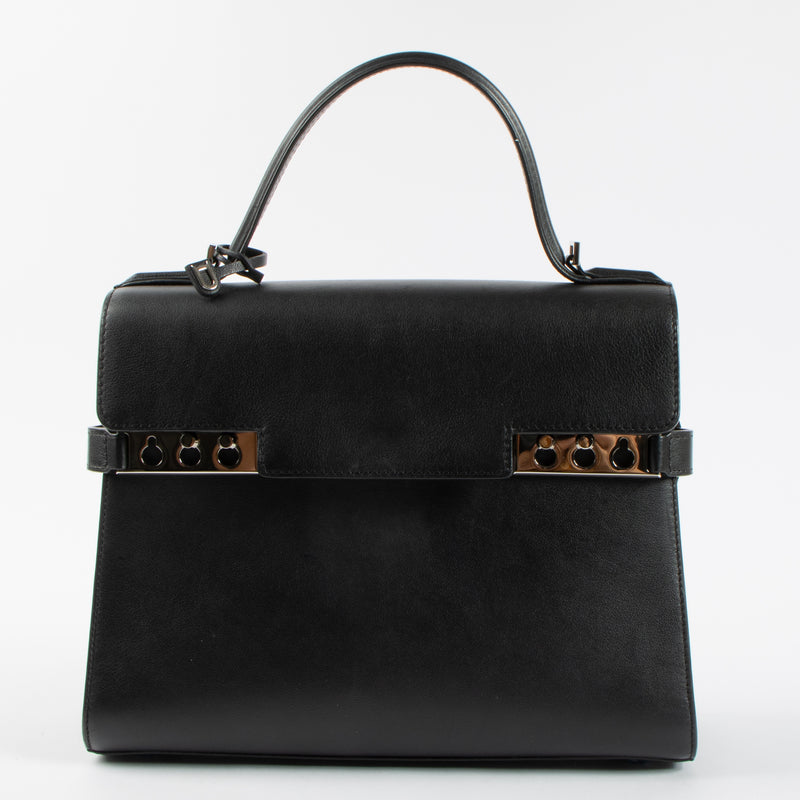 Delvaux Black Calf Souple Tempête MM Bag