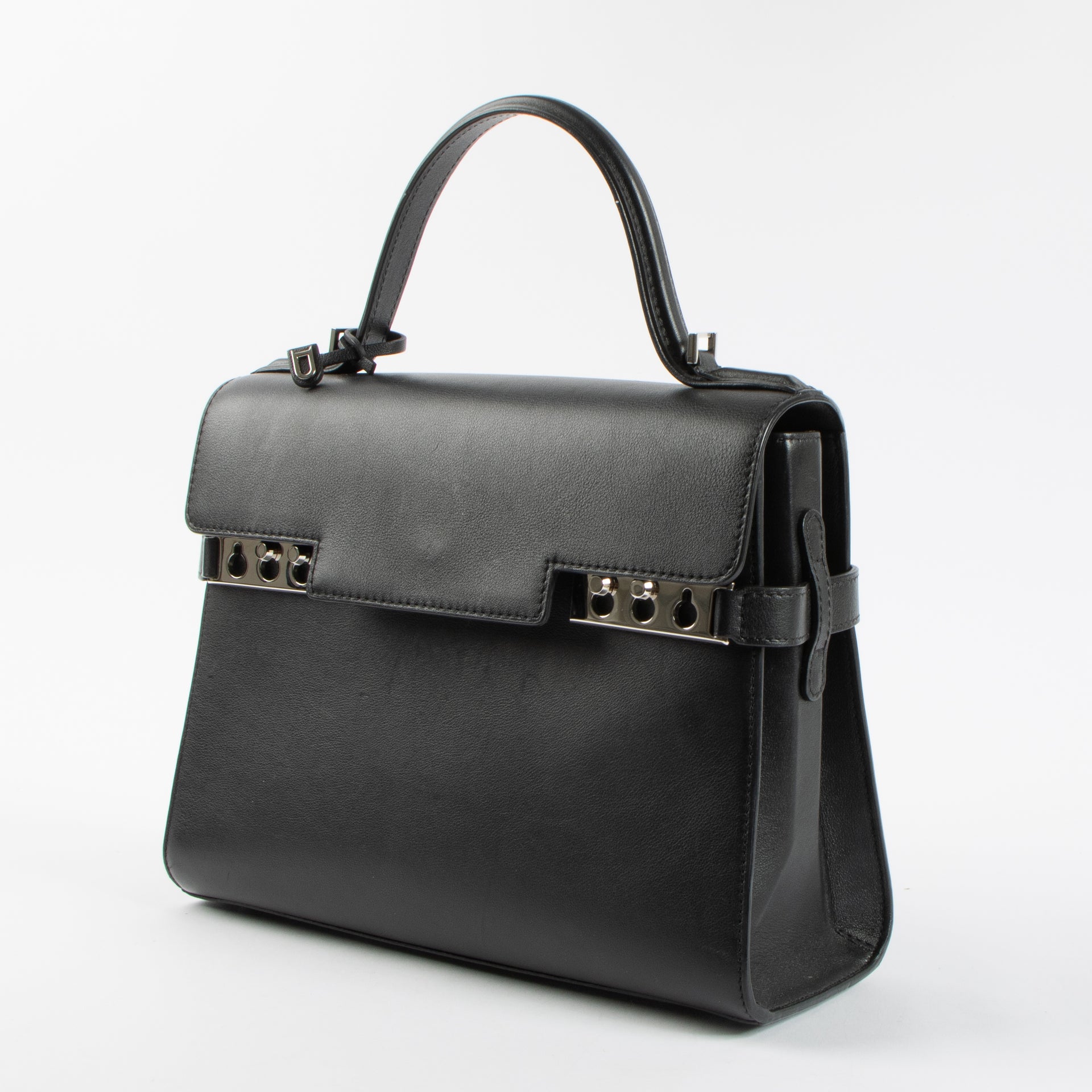 Delvaux Black Calf Souple Tempête MM Bag