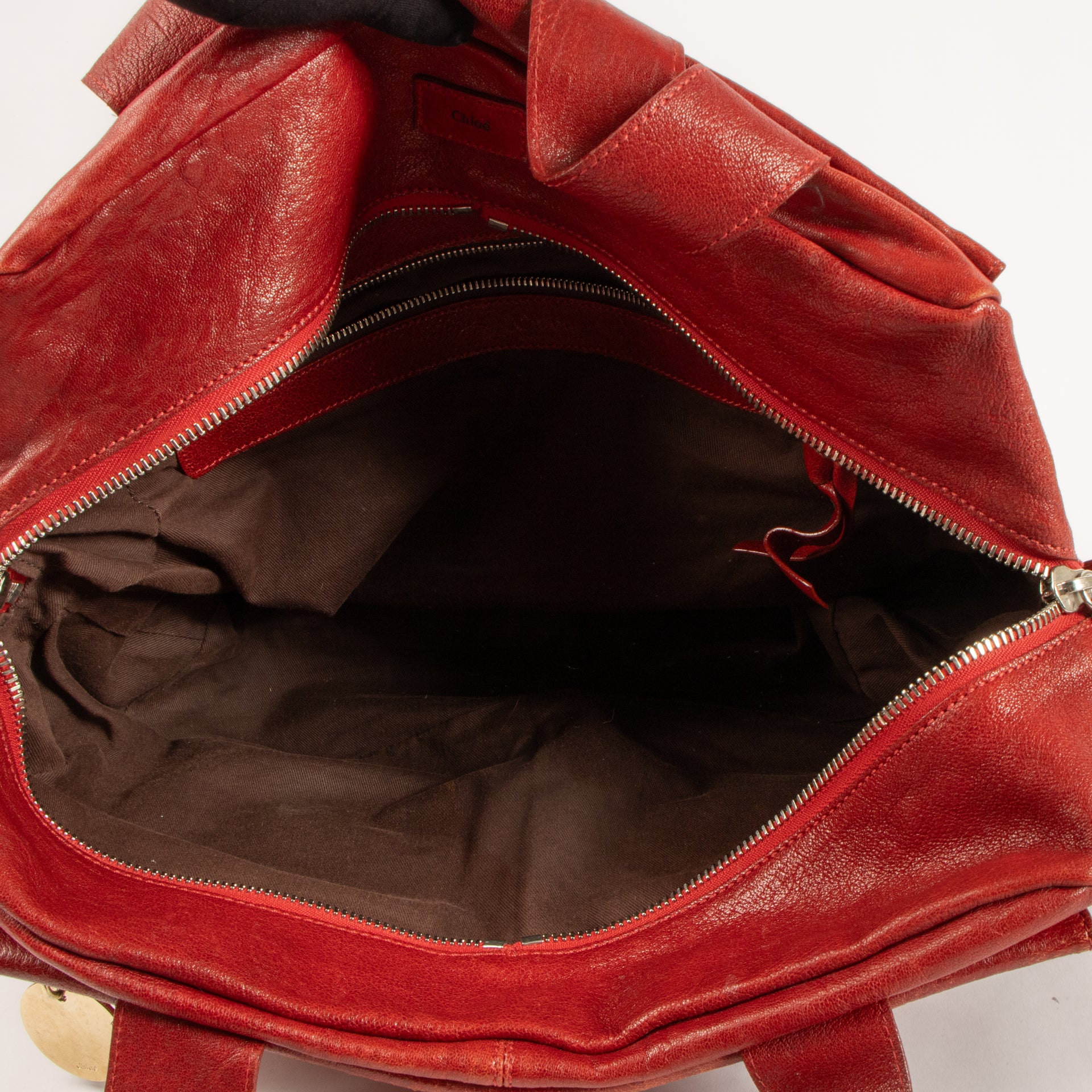 Chloé Red Saskia Tote bag