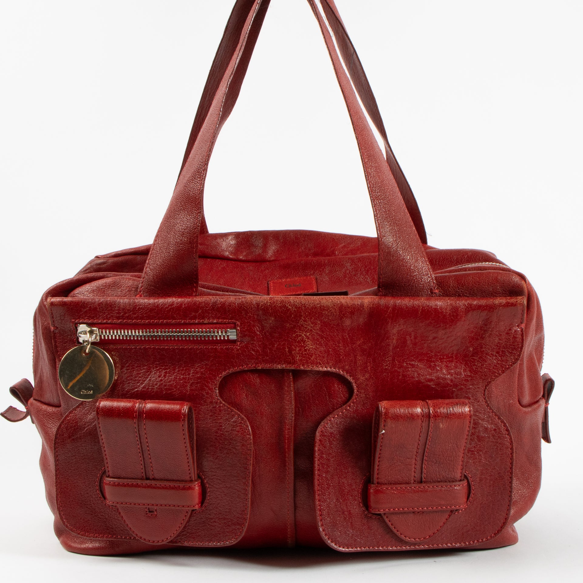 Chloé Red Saskia Tote bag