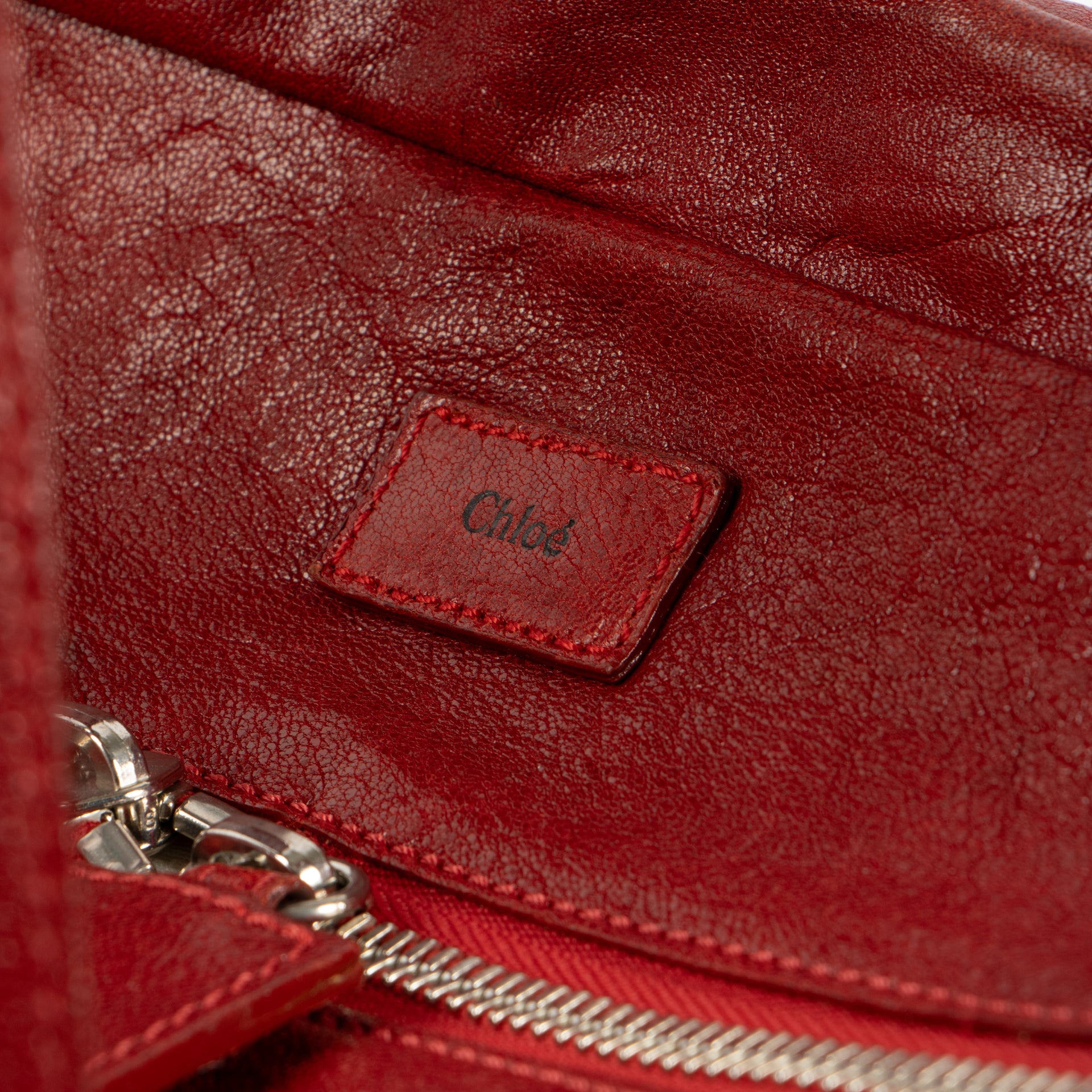 Chloé Red Saskia Tote bag