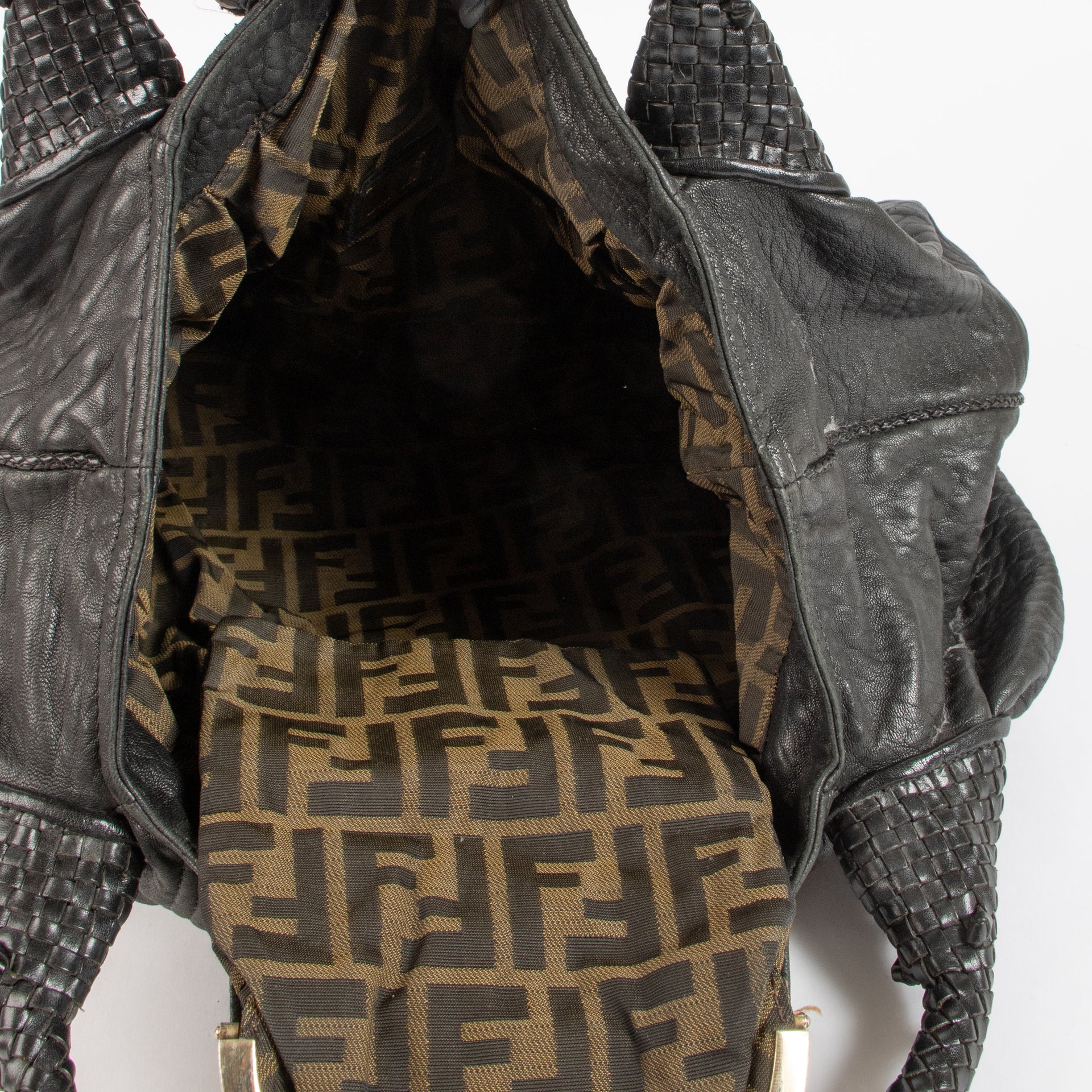 Fendi Black Leather Spy Bag
