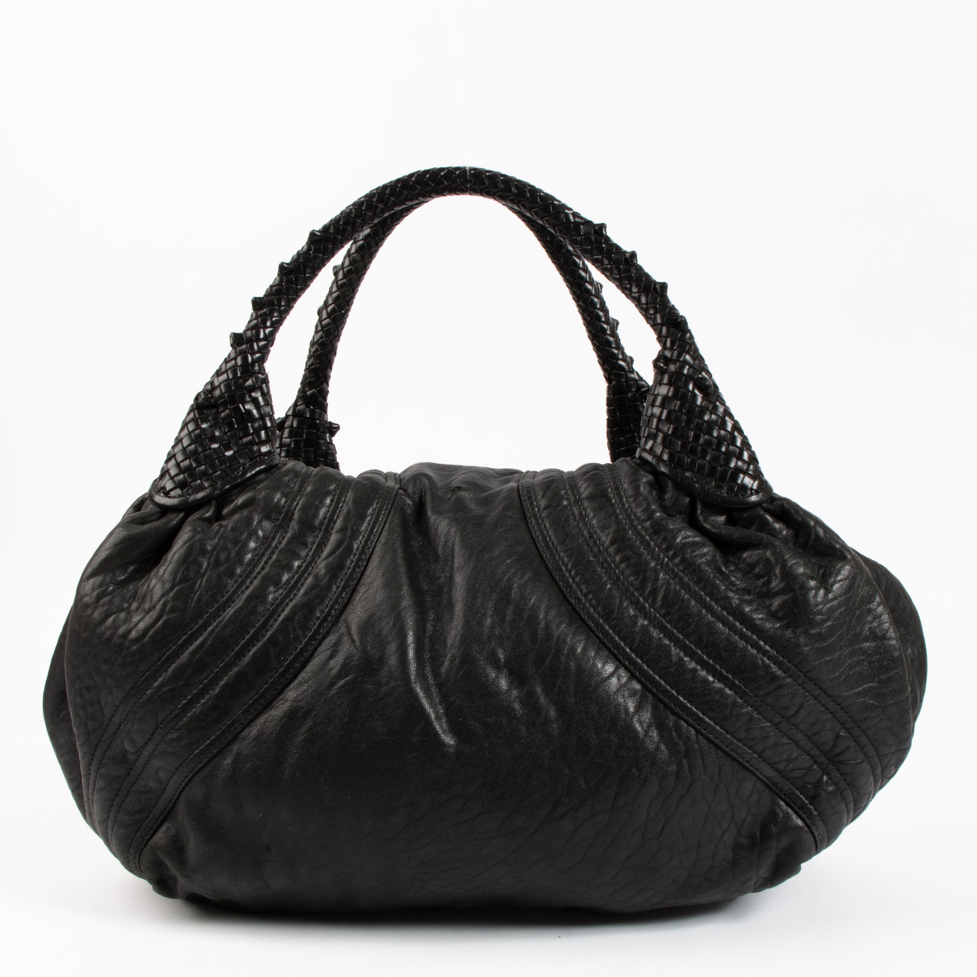 Fendi Black Leather Spy Bag