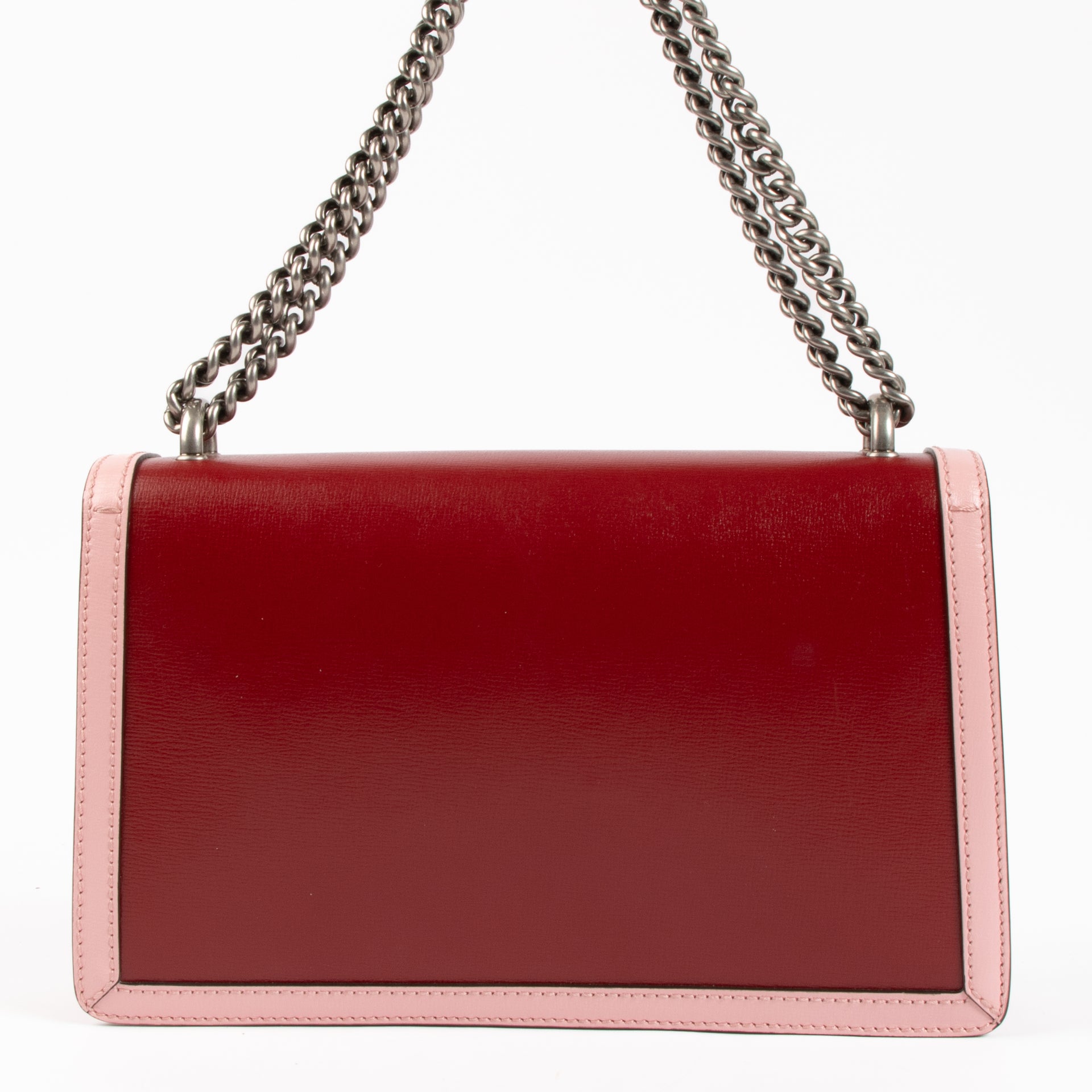 Gucci Red/Pink Leather Medium Dionysus Bag