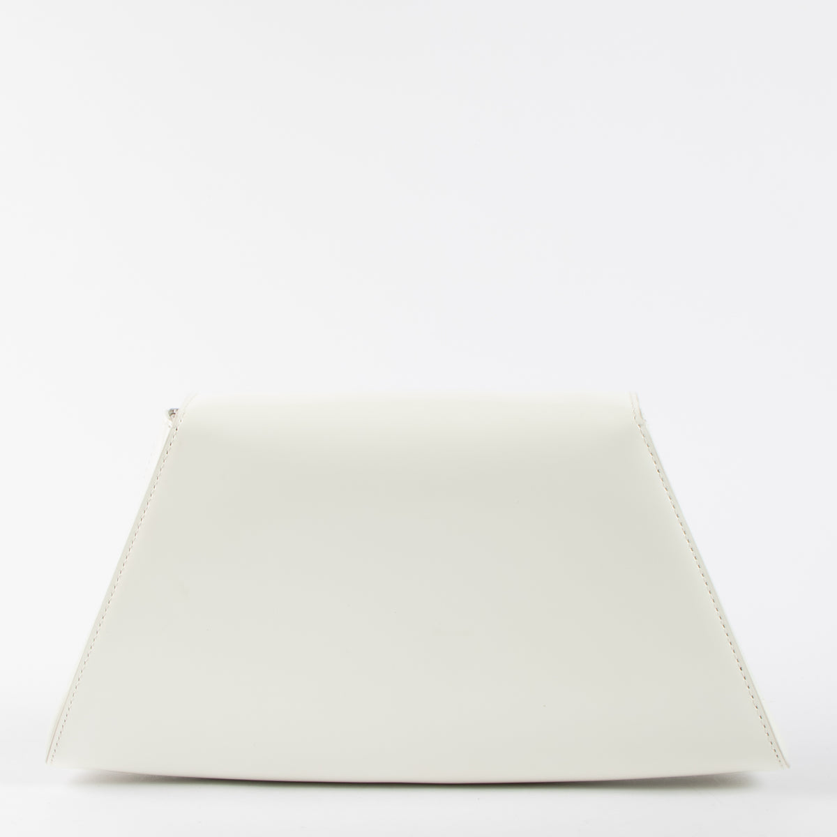 shop this authentic Prada White Brushed Leather Triangle Shoulder bag pre-loved on Labellov.com