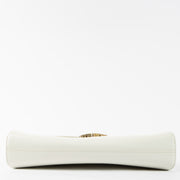 shop this authentic Prada White Brushed Leather Triangle Shoulder bag pre-loved on Labellov.com