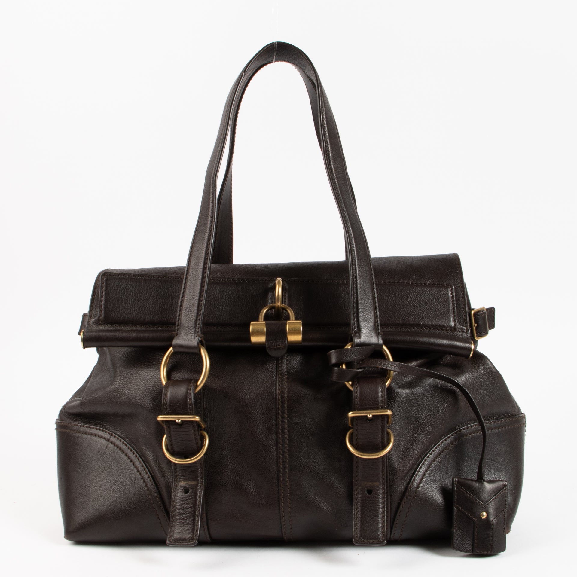 Saint Laurent Brown Muse Satchel Bag