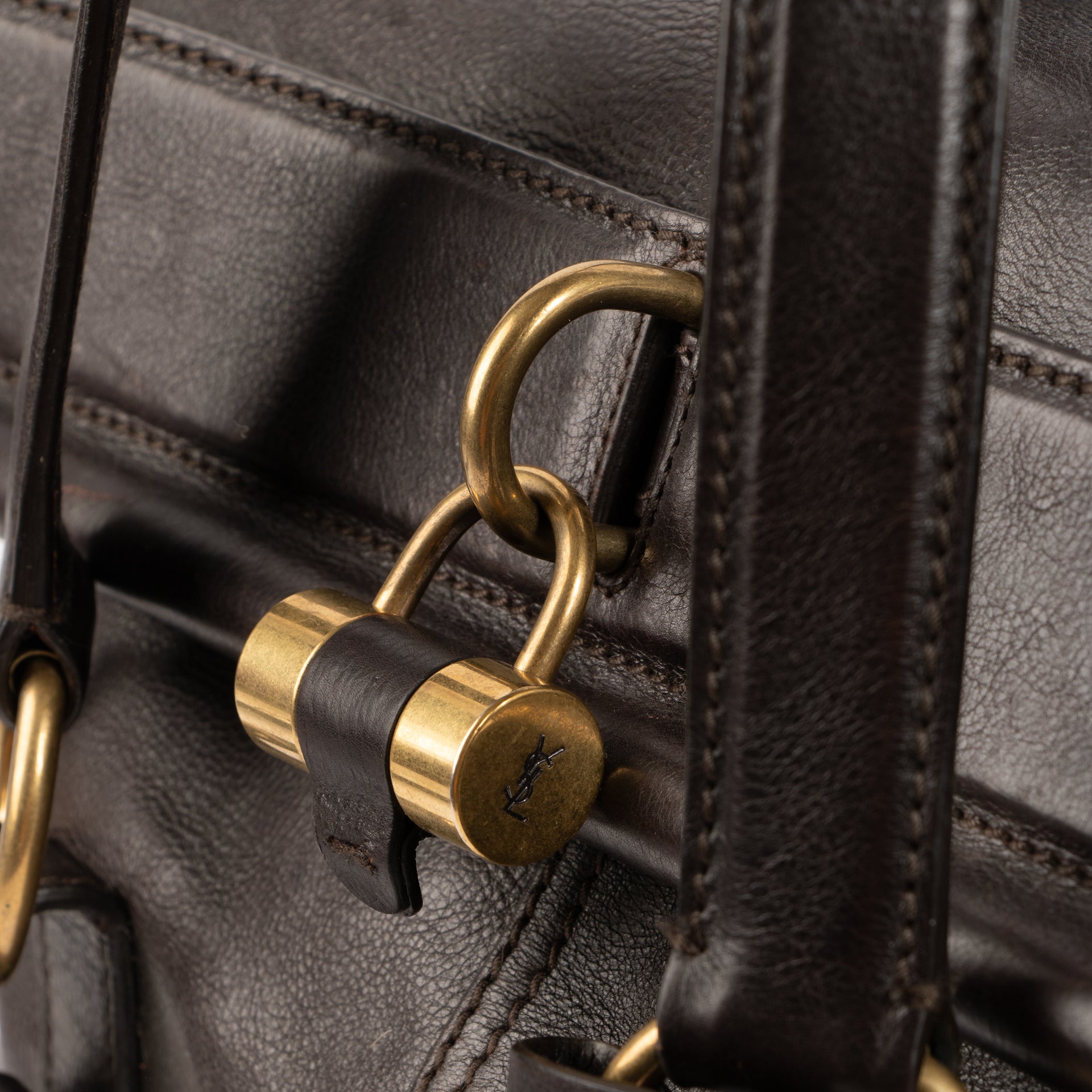 Saint Laurent Brown Muse Satchel Bag