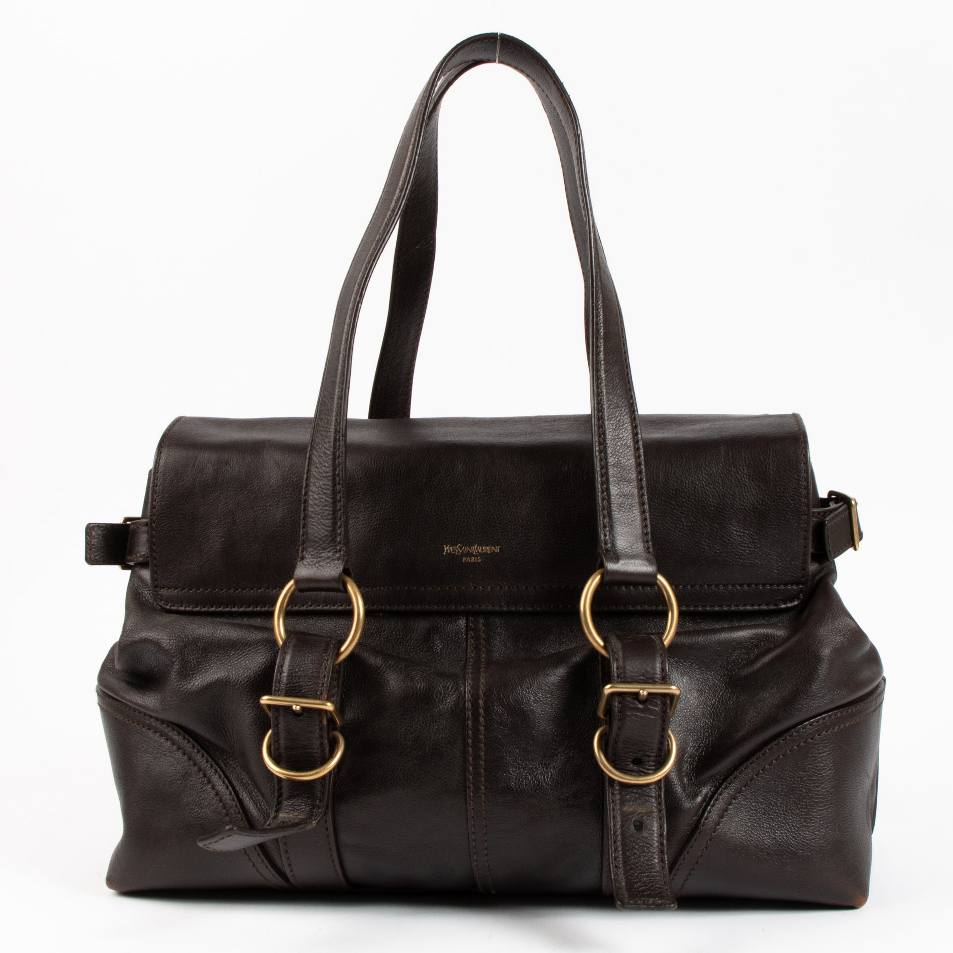 Saint Laurent Brown Muse Satchel Bag