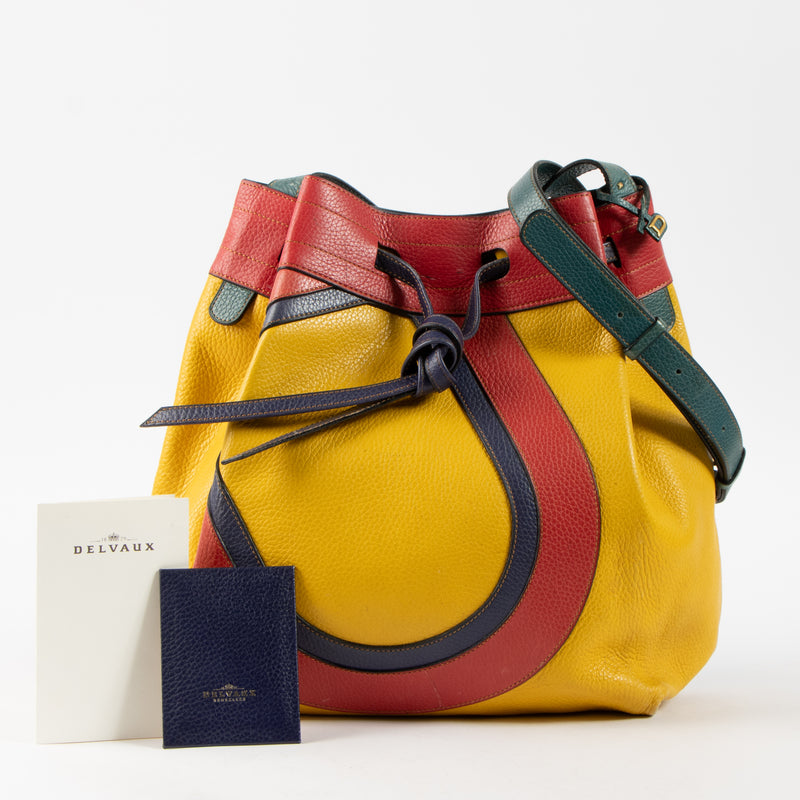 Shop this authentic Delvaux Multicolor Desert Bag pre-loved on Labellov.com