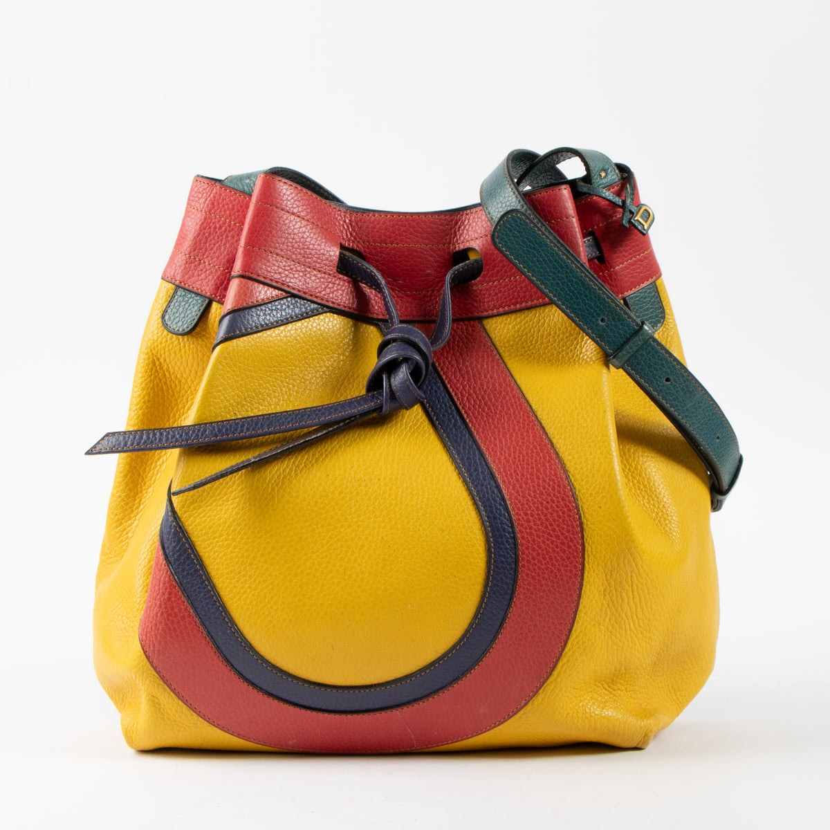 Shop this authentic Delvaux Multicolor Desert Bag pre-loved on Labellov.com