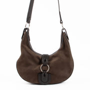 Shop the authentic Delvaux Café Nubuck Camille PM second hand on Labellov.com