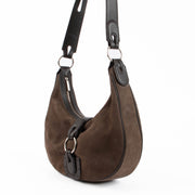 Shop the authentic Delvaux Café Nubuck Camille PM second hand on Labellov.com