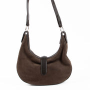 Shop the authentic Delvaux Café Nubuck Camille PM second hand on Labellov.com