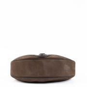 Shop the authentic Delvaux Café Nubuck Camille PM second hand on Labellov.com