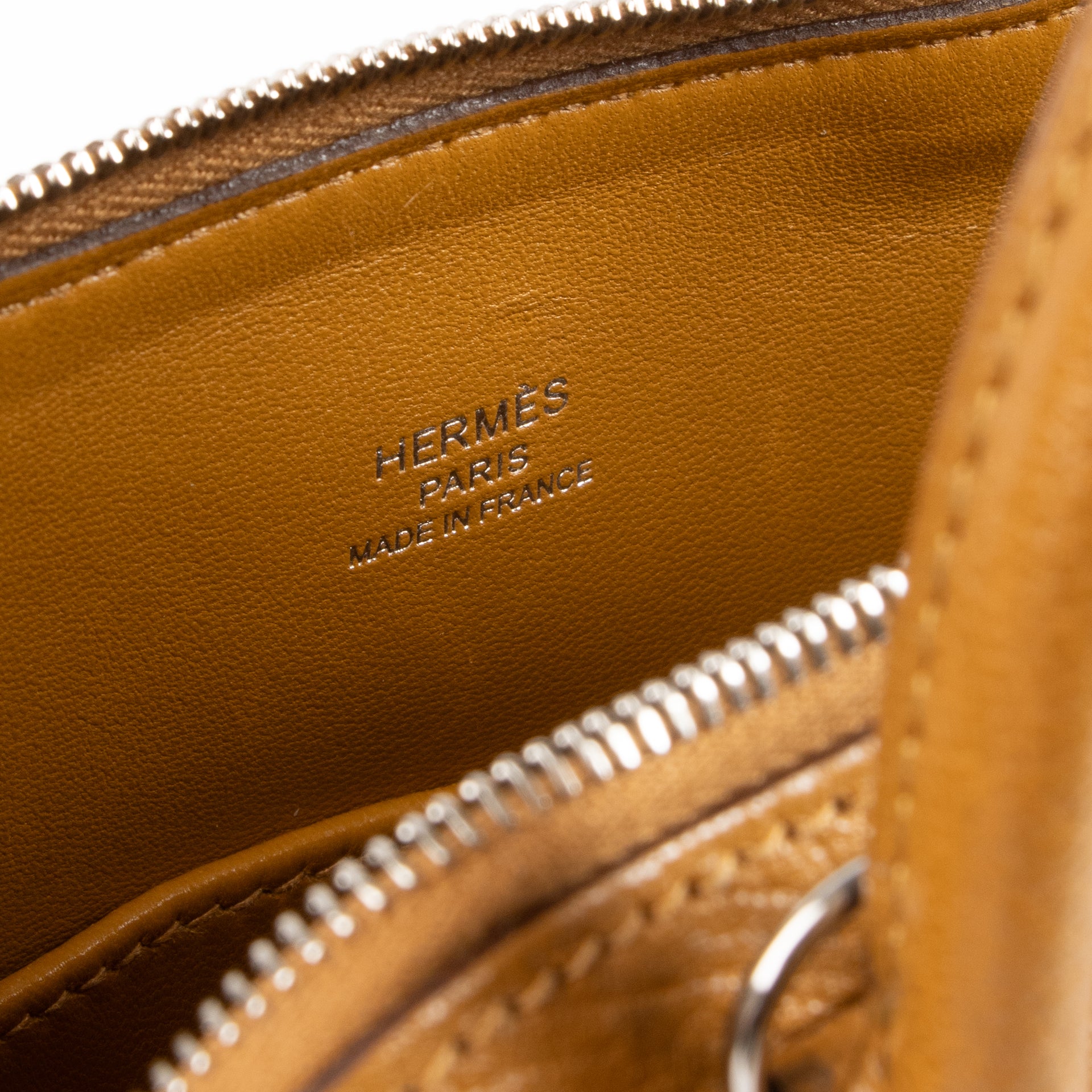 Hermes Bolide 1923 Mini Travel Caramel Chevre Mysore PHW