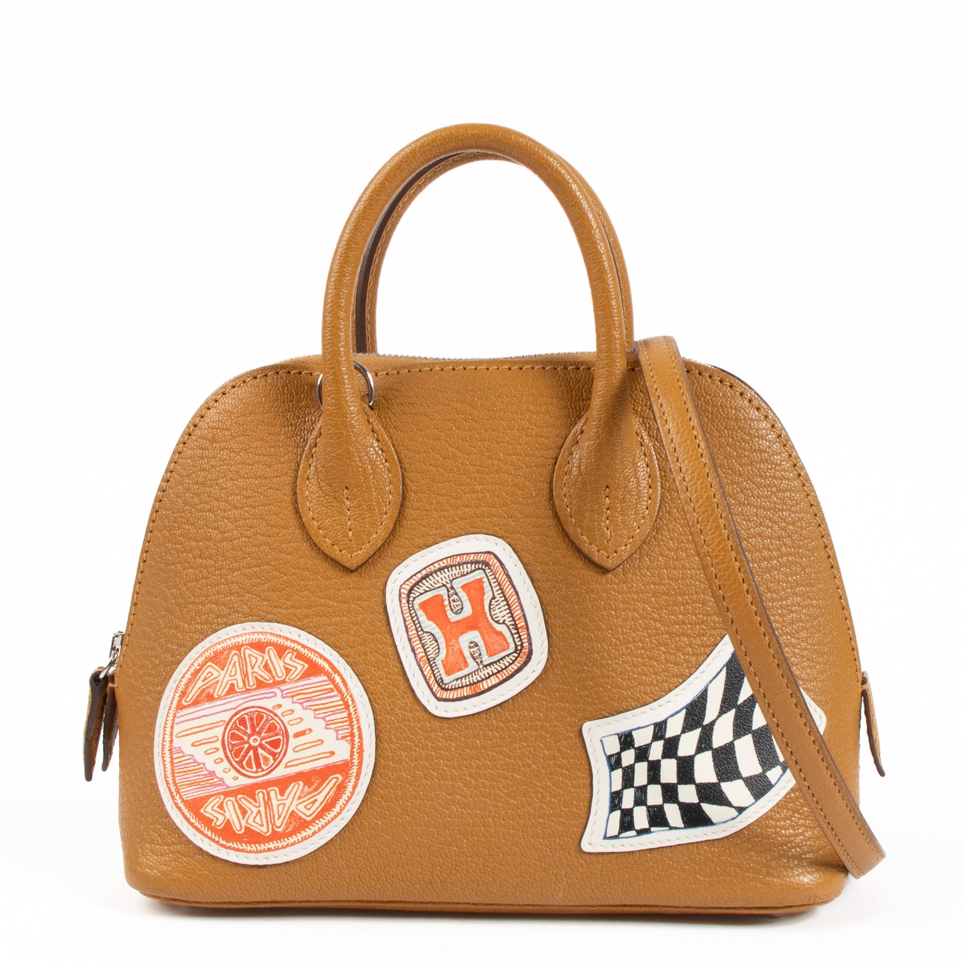 Hermes Bolide 1923 Mini Travel Caramel Chevre Mysore PHW