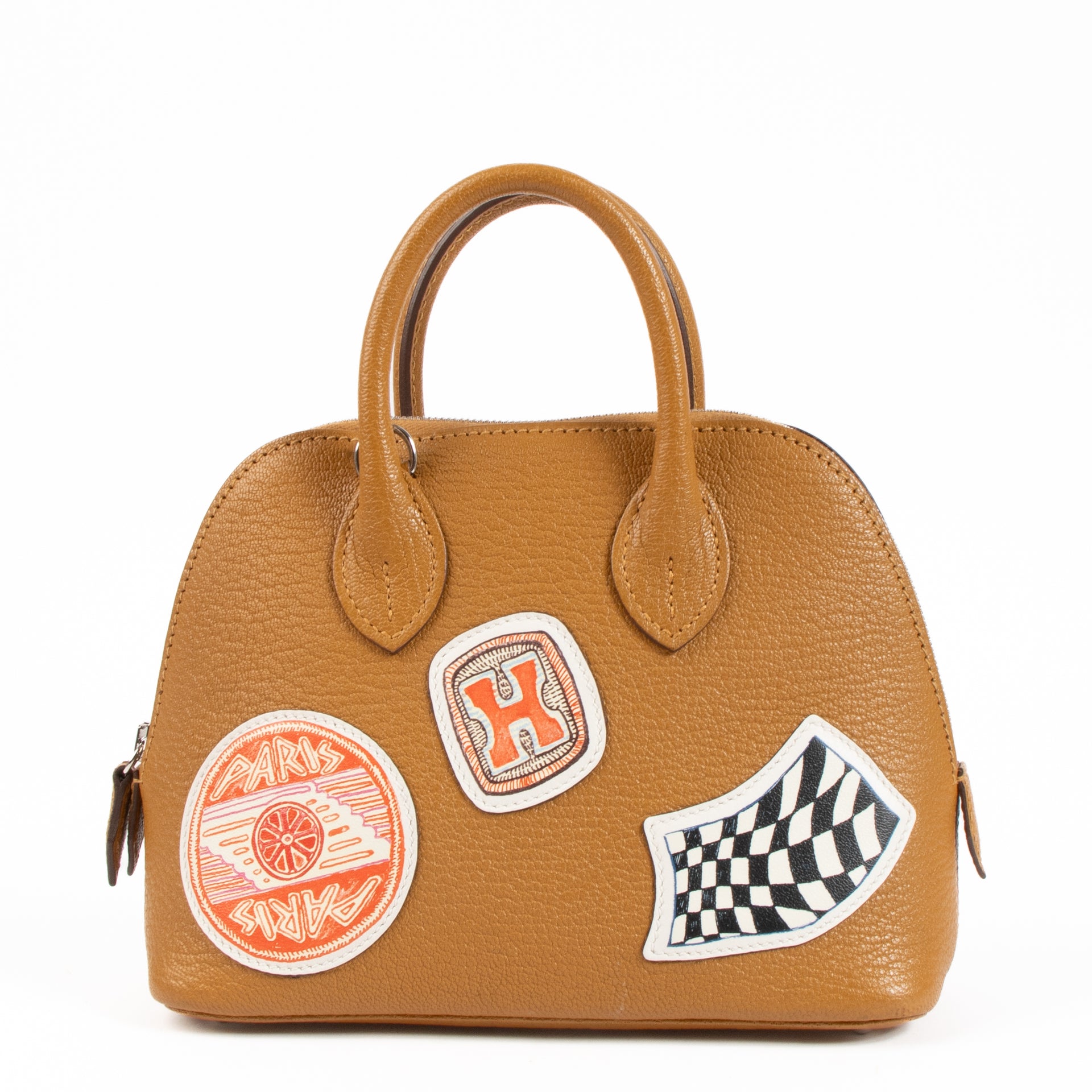 Hermes Bolide 1923 Mini Travel Caramel Chevre Mysore PHW