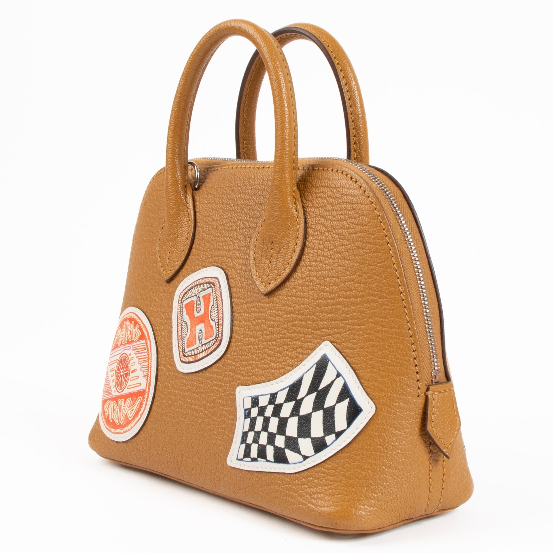 Hermes Bolide 1923 Mini Travel Caramel Chevre Mysore PHW