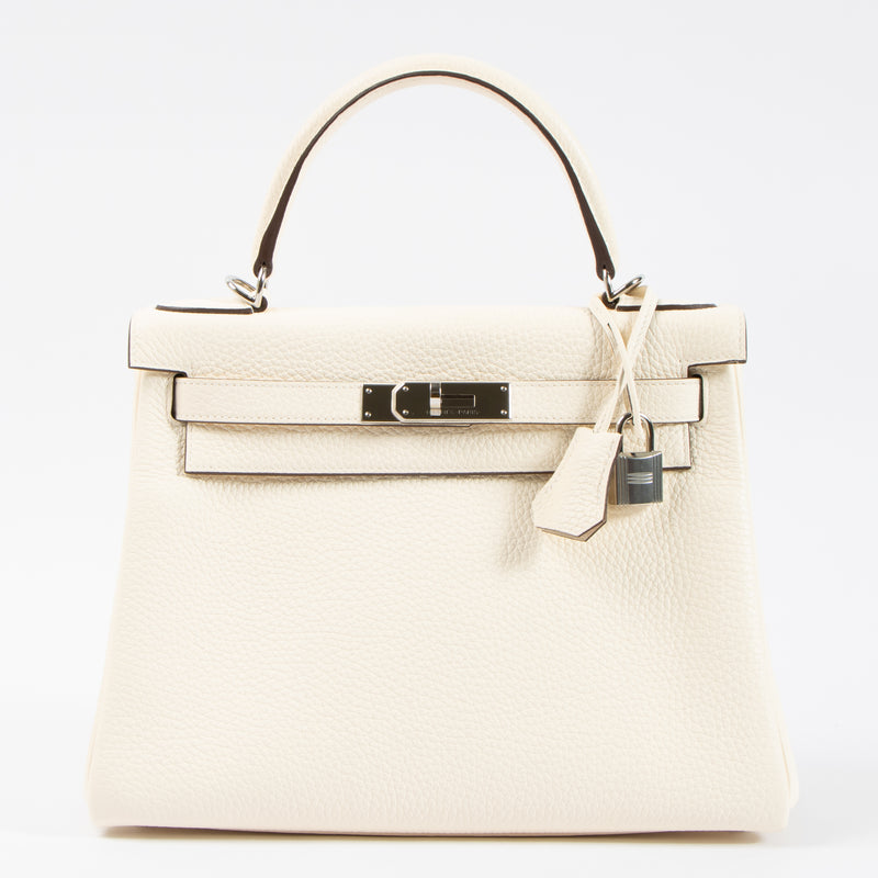 Hermès Kelly 28 Nata Clemence PHW