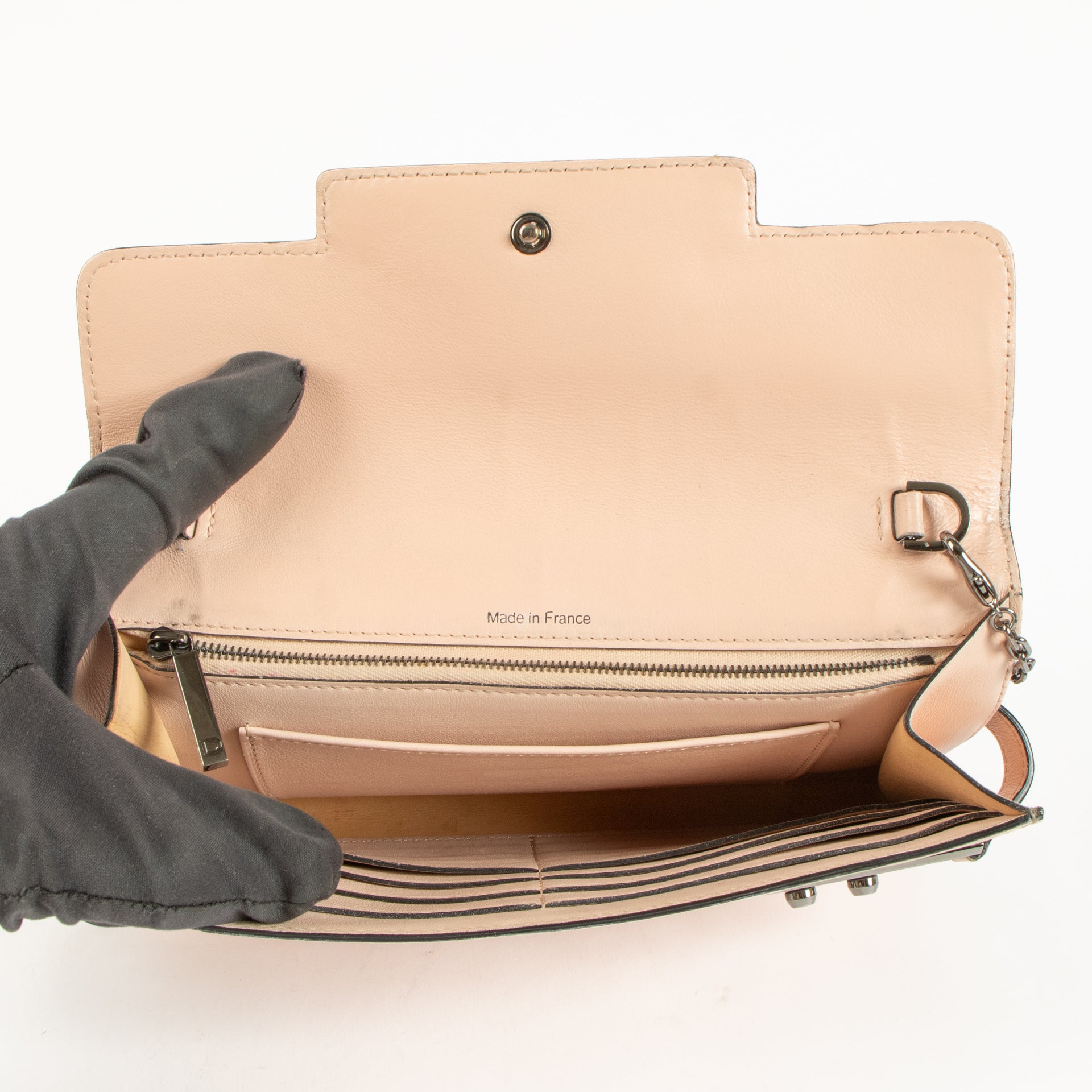 Delvaux Nude Souple Calf Tempête Clutch