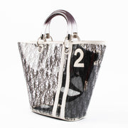 Shop the authentic Christian Dior by John Galliano Black Oblique PVC Basket Bag second hand on Labellov.com