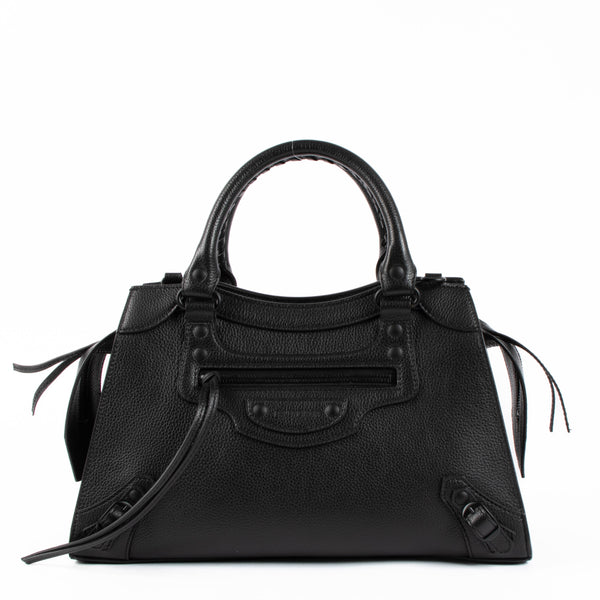 Balenciaga Black Leather Neo Classic Small Bag – Labellov