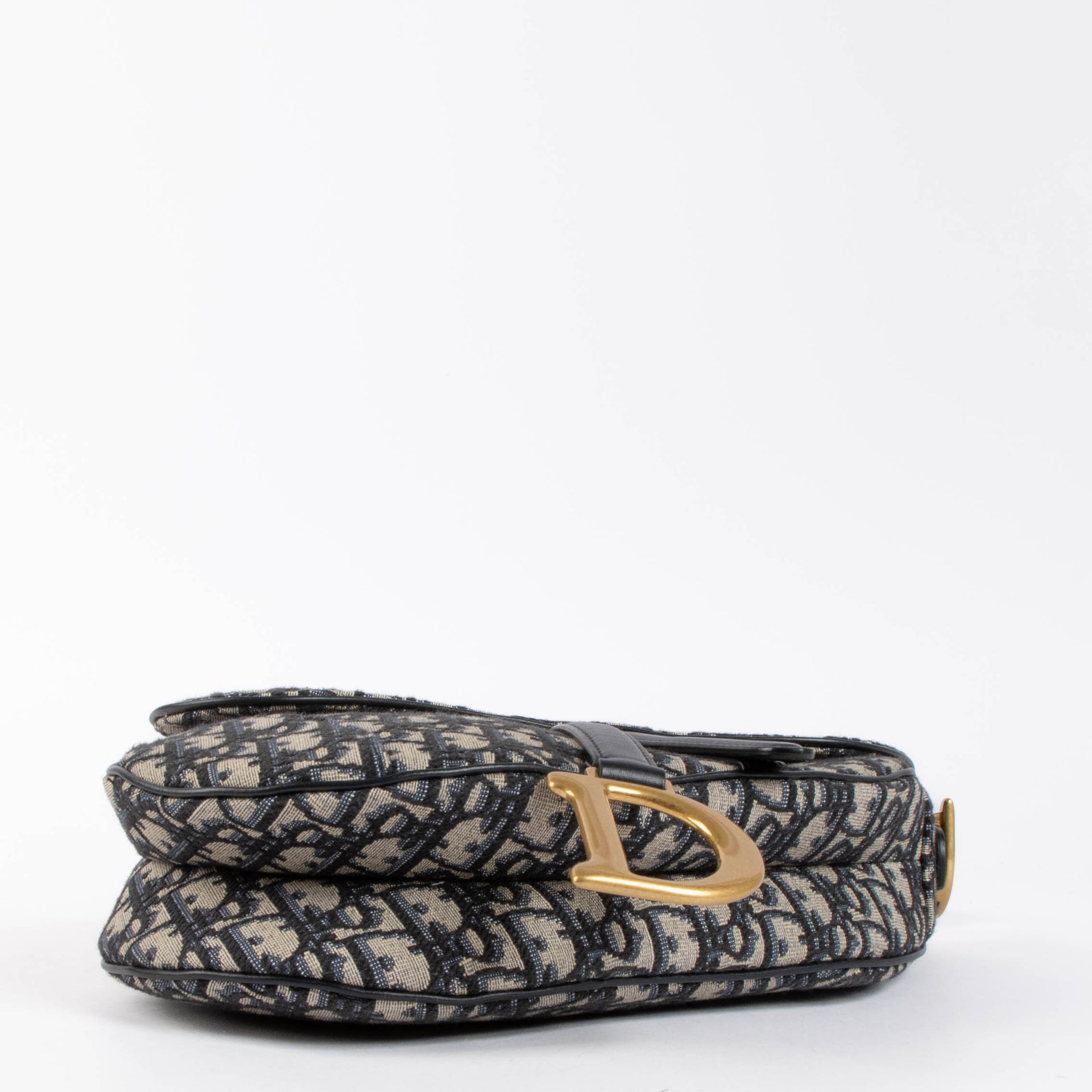 Christian Dior Blue Oblique Saddle Bag