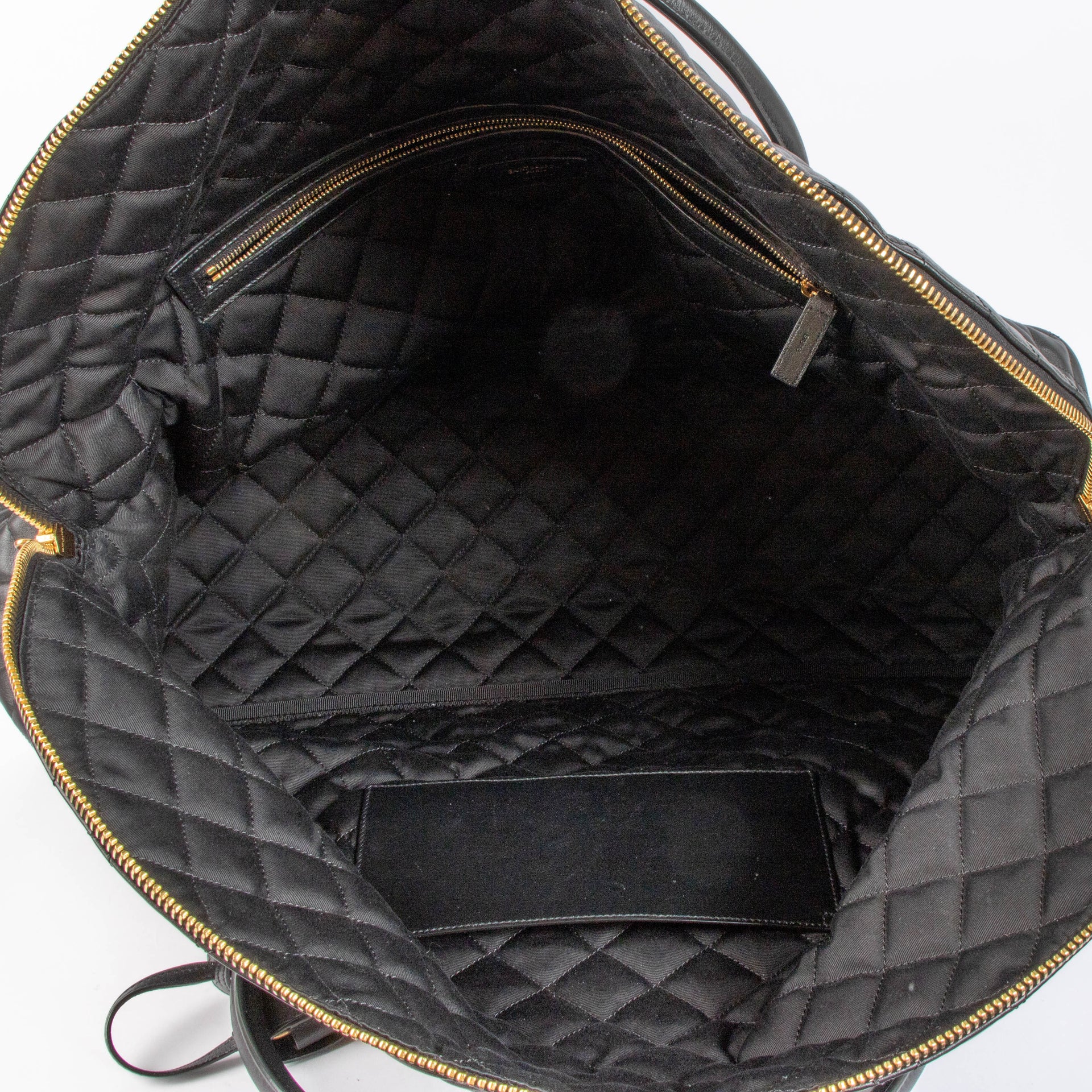 Saint Laurent Black ES Giant Quilted Travel Bag