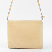 Shop this authentic Delvaux Vintage Beige Leather Shoulder Bag Pre-Loved on Labellov.com