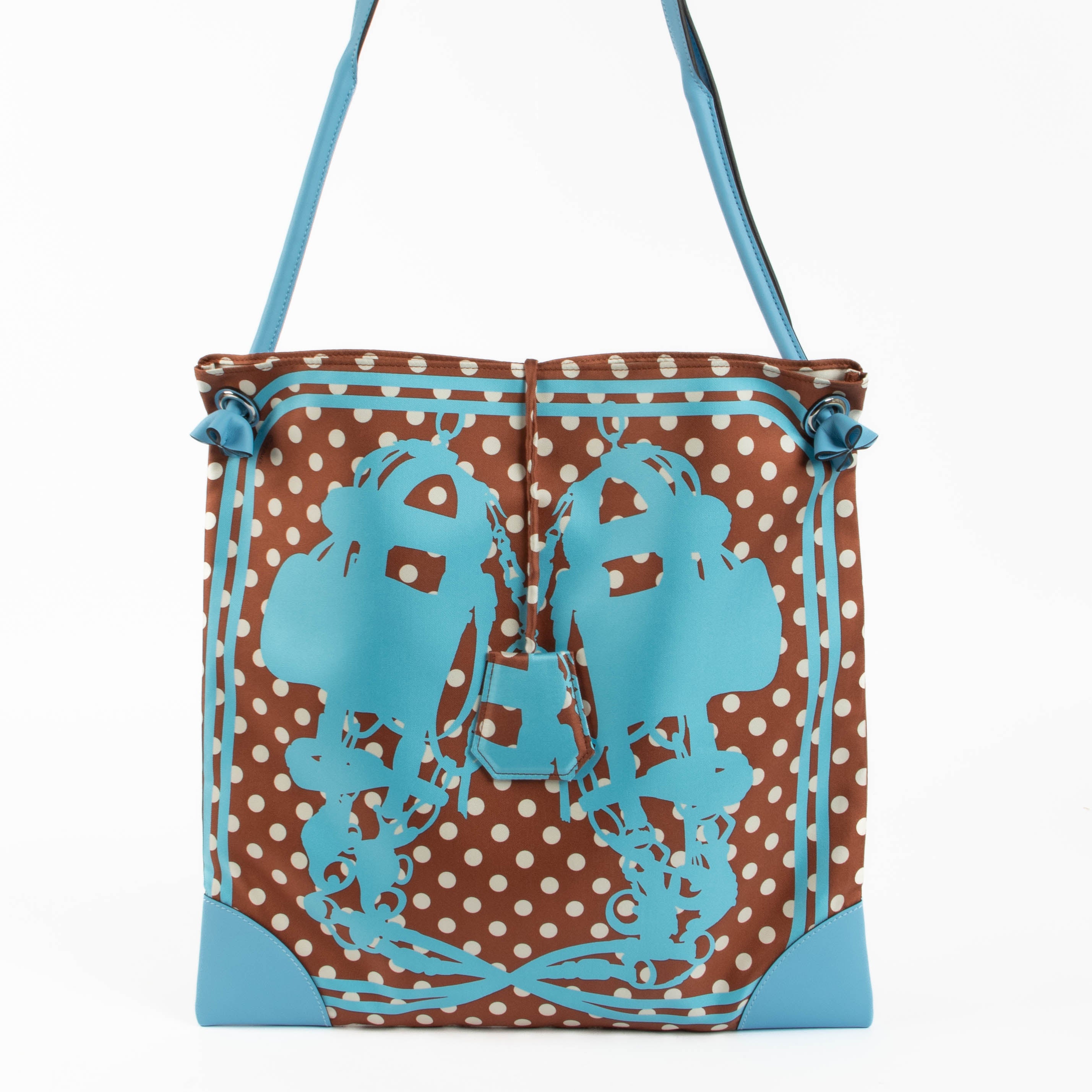 Hermès Silkycity 33 Brides de Gala Celeste PHW – Labellov