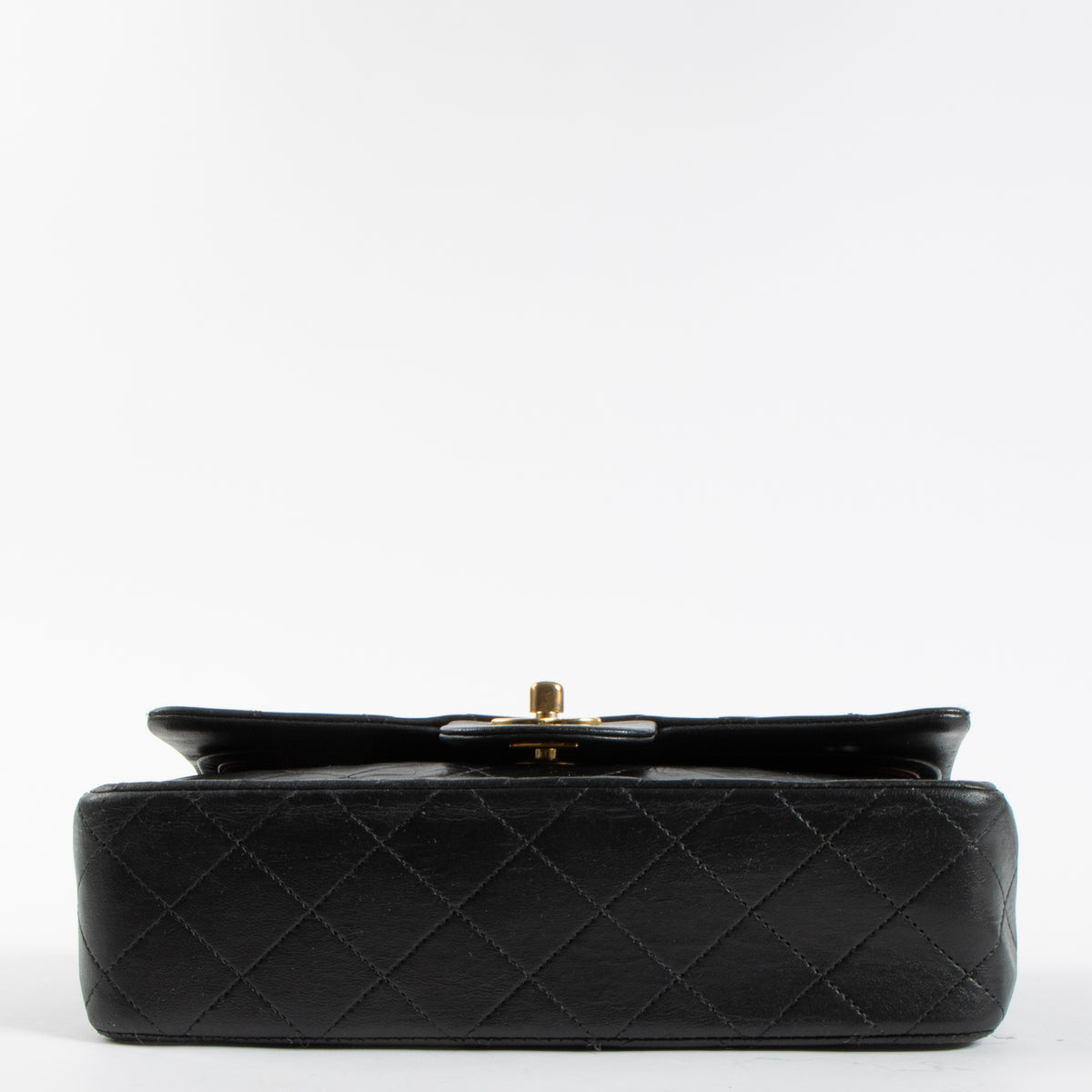 Chanel Vintage Black Lambskin Small Classic Bag