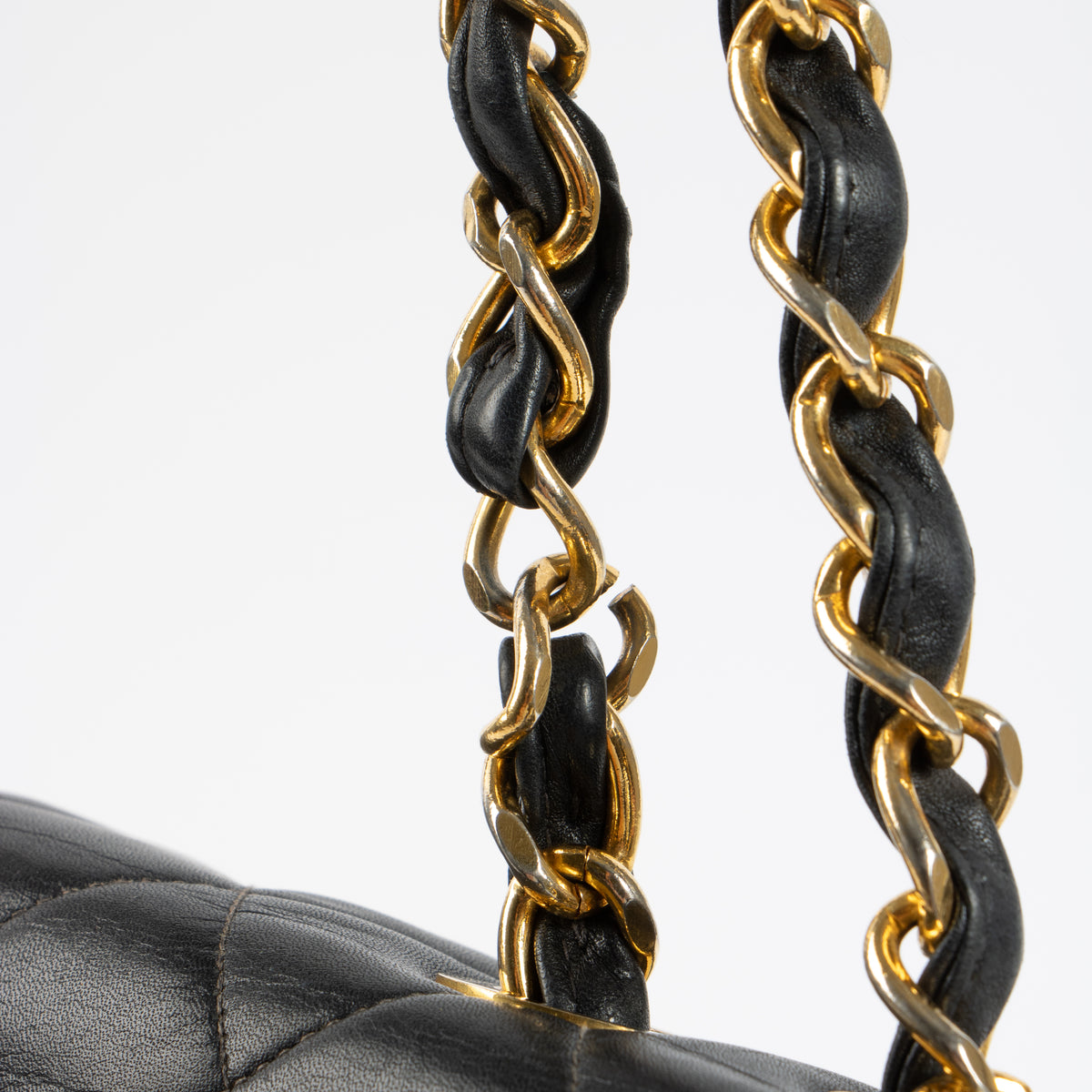Chanel Vintage Black Lambskin Maxi XL Flap Bag