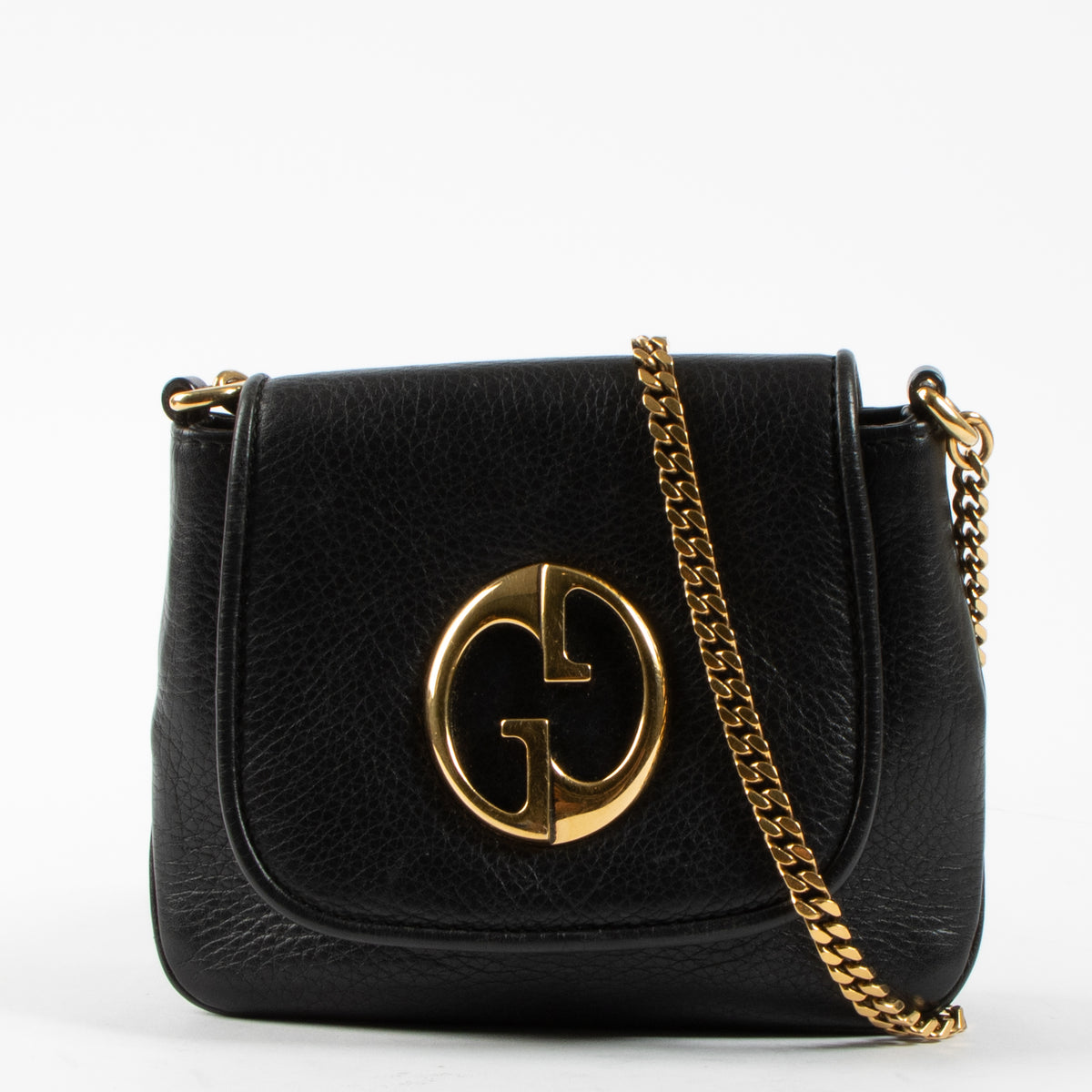Gucci Black Leather 1973 Mini Bag