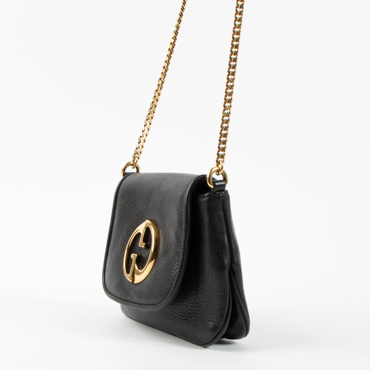 Gucci Black Leather 1973 Mini Bag
