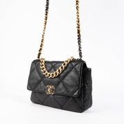 Shop the authentic Chanel Black Large 19 Shoulder Bag second hand on Labellov.com