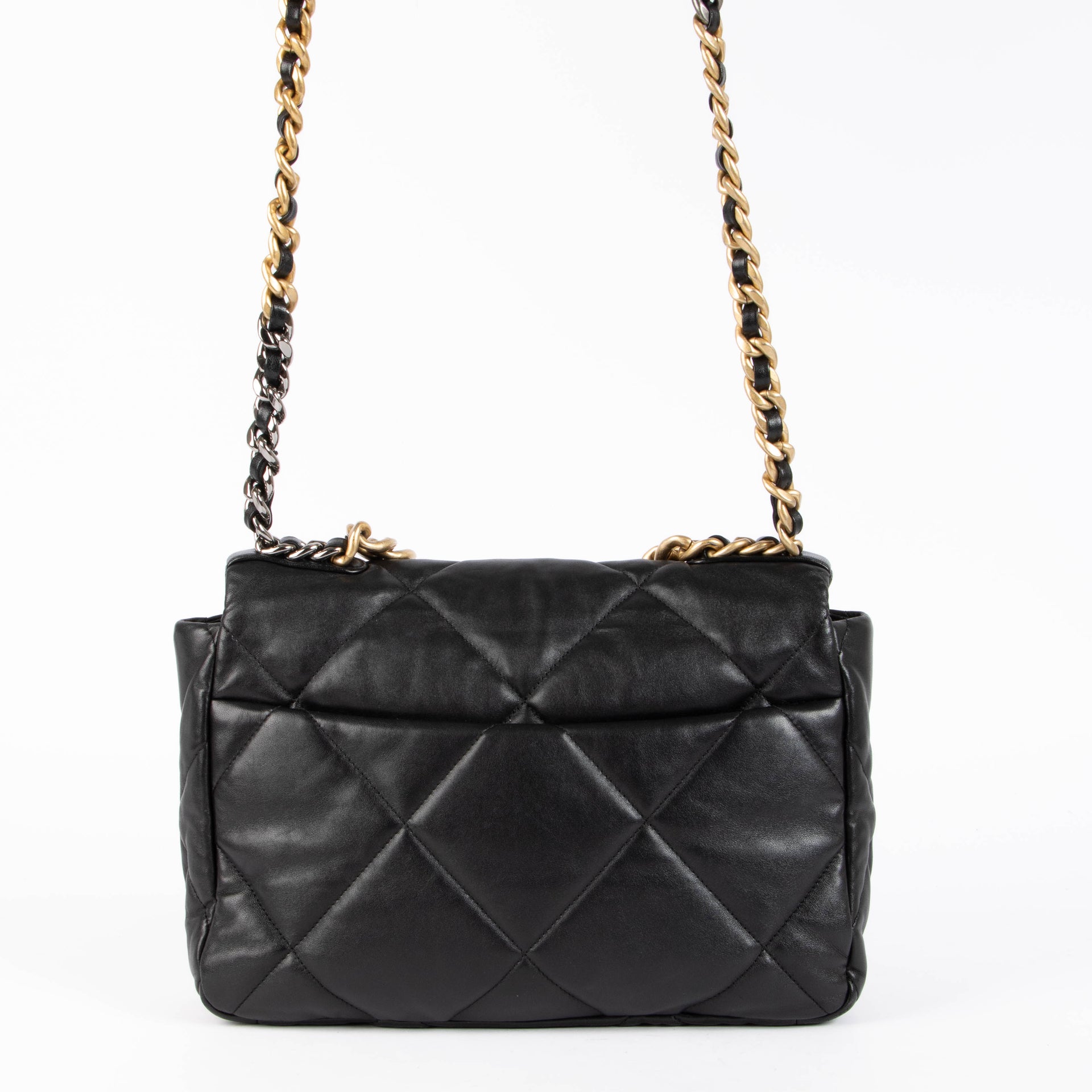 Shop the authentic Chanel Black Large 19 Shoulder Bag second hand on Labellov.com
