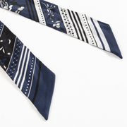 Shop the authentic Hermès Dark Blue Multicolour Silk Twilly on Labellov.com !
