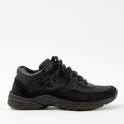 Shop this authentic Chanel Black Sneakers Size 37  pre-loved on Labellov.com 