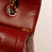 Shop this authentic Chanel Red Lambskin Medium Classic 11.12 Handbag pre-loved on Labellov.com