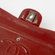 Shop this authentic Chanel Red Lambskin Medium Classic 11.12 Handbag pre-loved on Labellov.com