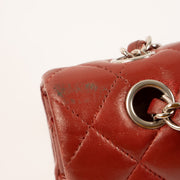 Shop this authentic Chanel Red Lambskin Medium Classic 11.12 Handbag pre-loved on Labellov.com