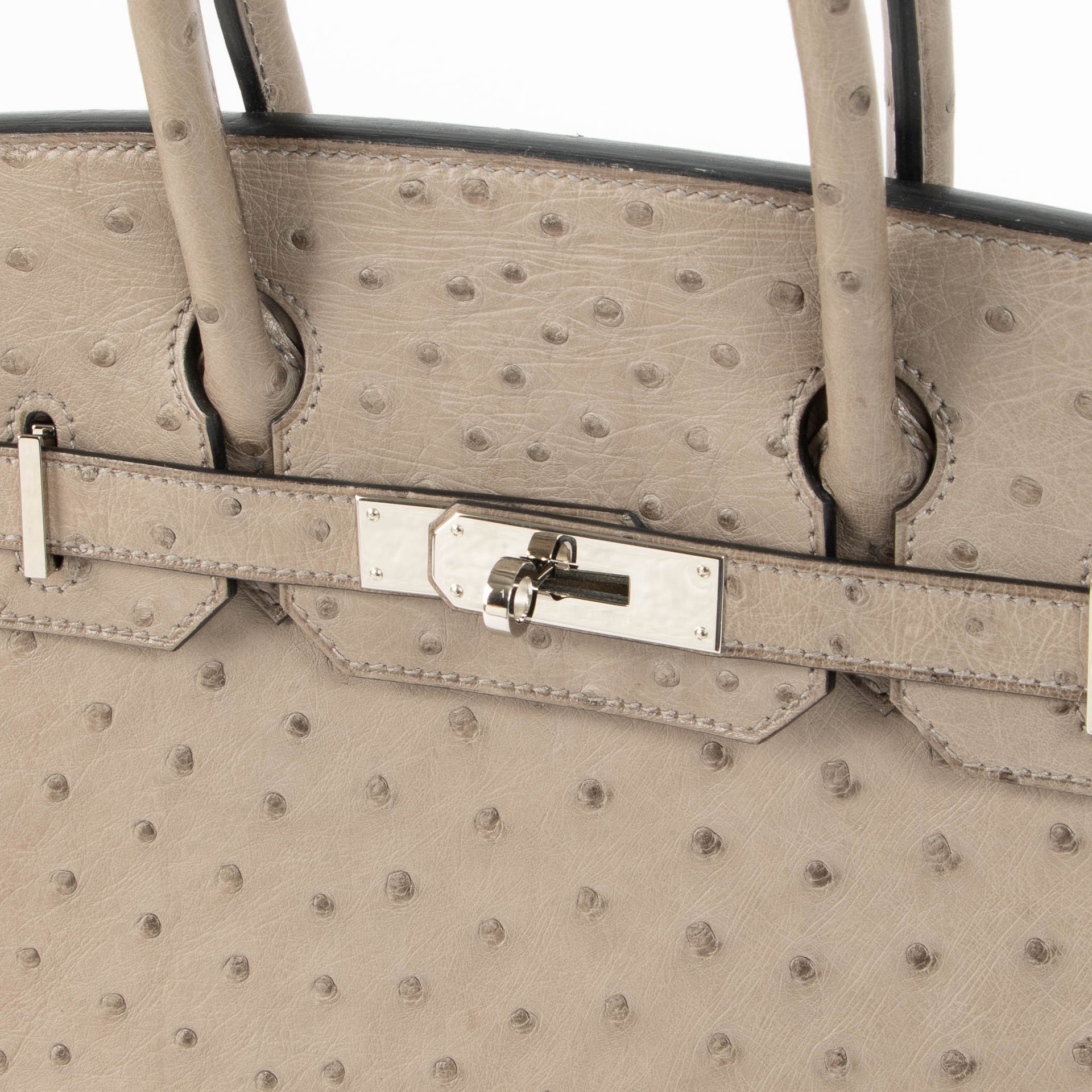 Hermes Birkin 30 Gris Tourterelle Ostrich GHW