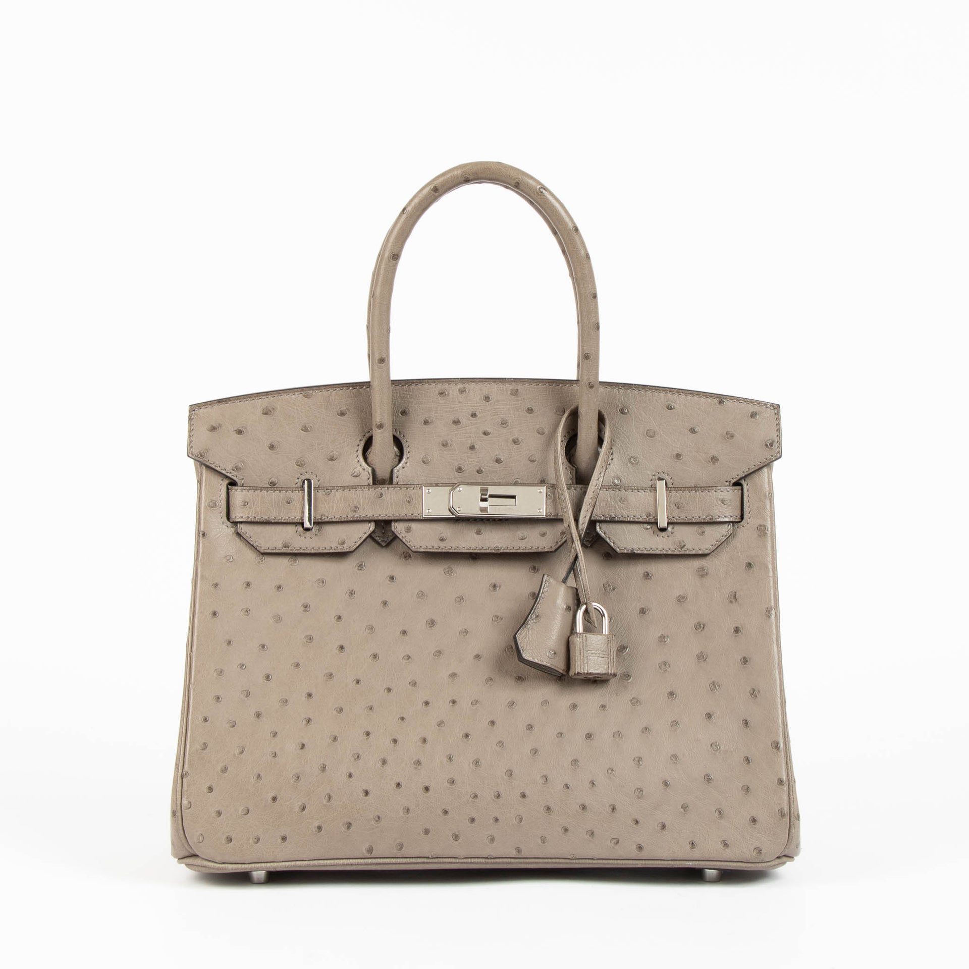 Hermes Birkin 30 Gris Tourterelle Ostrich GHW
